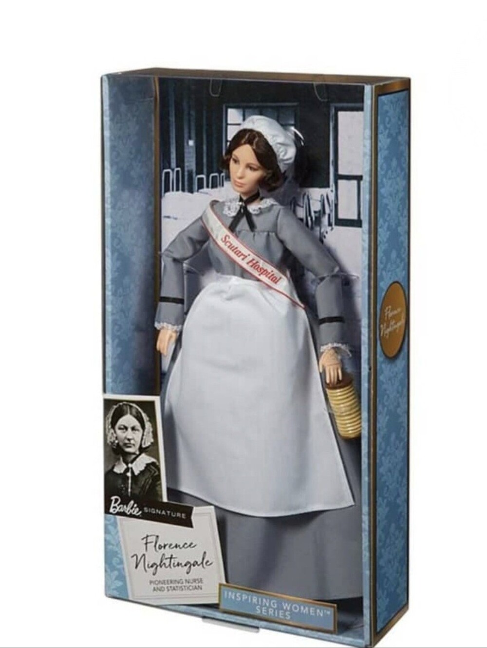 Florence Nightingale Barbie Inspiring Women Doll - Picture 2 of 16